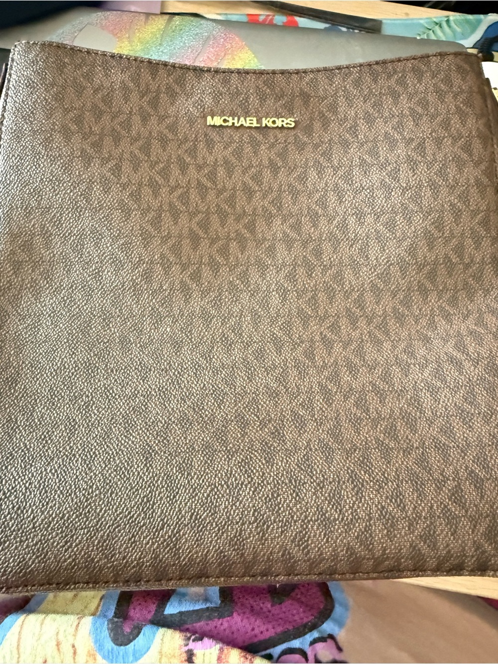 Michael Kors Brown Signature Crossbody Bag